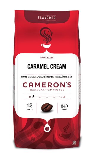 Cameron's Whole Bean Coffee, Caramel Cream, 12 Ounce