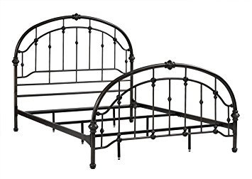 Dorel Living Queen Metal Bed, Antique Pewter