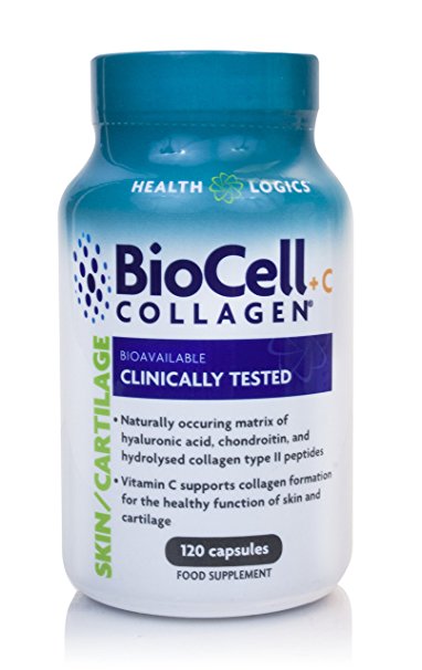 BioCell COLLAGEN   C with Hyaluronic Acid Matrix Supplement 120 Capsules