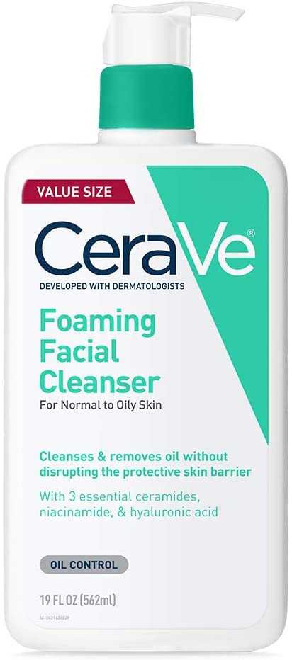 CeraVe Foaming Facial Cleanser | 19 Fluid Ounce | Daily Face Wash for Oily Skin | Fragrance Free