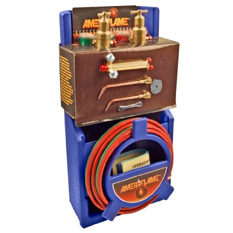 Ameriflame T100 Medium Duty Portable Welding/Brazing Outfit with Plastic Carrying Stand