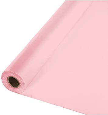 Creative Converting Roll Plastic Table Cover, 100-Feet, Classic Pink - 014005
