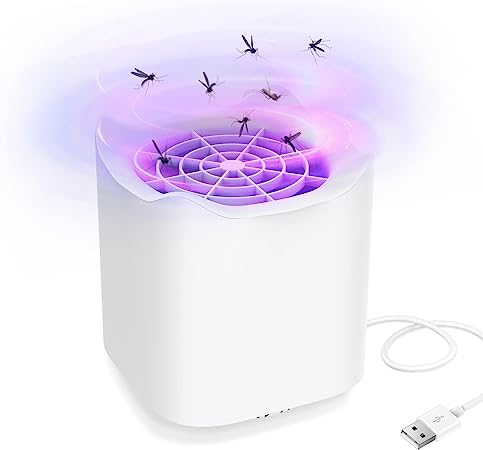 Lampe Anti Moustique, Electrique Anti Moustique Exterieur Intérieur, USB Tue Mouche Electrique Piege a Moustique, Tueur d'Insectes Pas Bruit