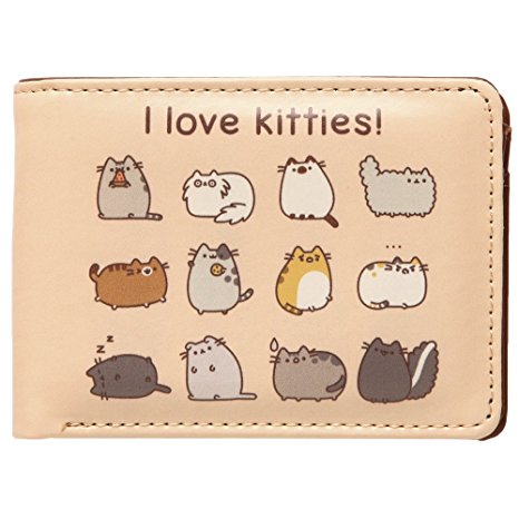 Pusheen The Cat I Love Kitties Wallet – Gift For Men Who Love Cats – And Cat Ladies, Too