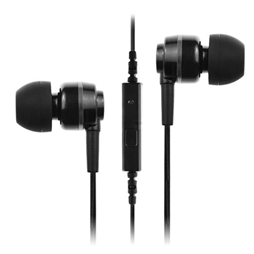 SoundMAGIC ES18S In-Ear Headphone with Microphone, Black/Gunmetal