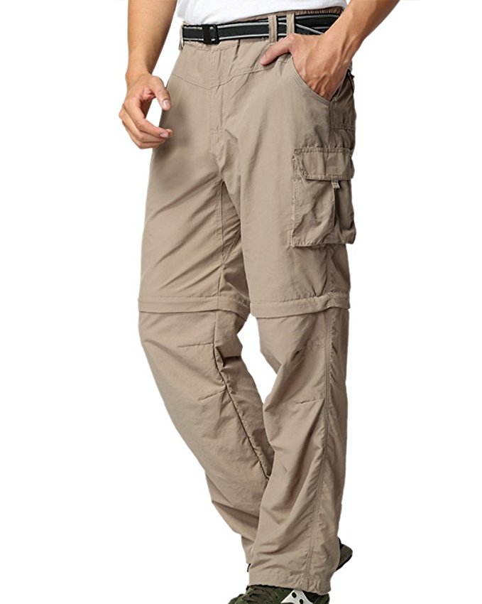 Hiking Pants for Men's Outdoor Quick Dry Convertible Shorts Lightweight Fishing Trousers M885