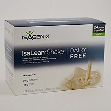 Isalean Shake - Vanilla Chai - Plant Based Protein - 14 Packets - Isagenix 31oz