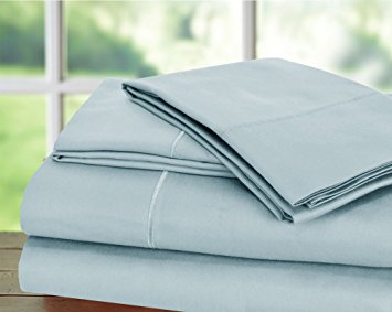 Hotel Collection! Luxury Sheets on Amazon Top Seller in Bedding! - Blockbuster Sale: Todays Special - Luxury 1000 Thread count 100% Egyptian Cotton Sheet Set, King - Light Blue