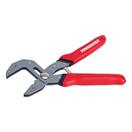 Powerbuilt 7-Inch Self Adjustable One Hand Spring Loaded Pliers, All Purpose