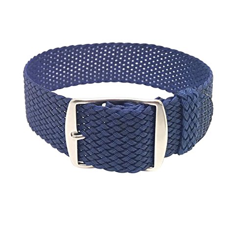 Wrist And Style Perlon Watch Strap - Dark Blue | 18mm