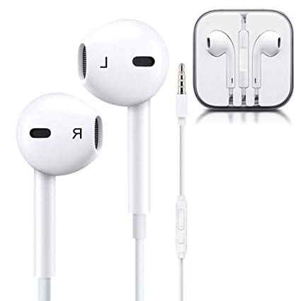 Premium Earbuds,Earphones Headphones with Stereo Mic&Remote Noise Isolating headset Control for iPhone iPod iPad Samsung Galaxy S7 S8 and Android Phones