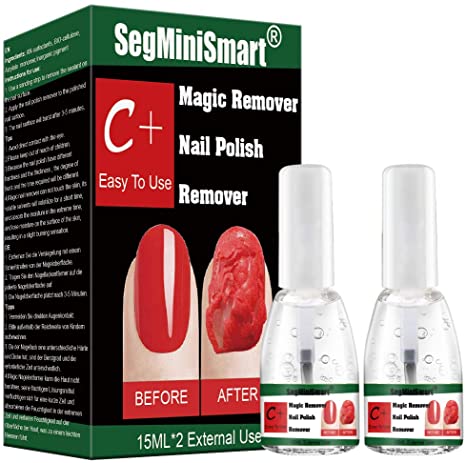 Magic Nail Polish Remover,Magic Soak-Off Gel Nail Polish Remover,Professional Soak-Off Gel Nail Polish Remover,Delete Primer Acrylic Clean Degreaser for Nail Art Lacquer