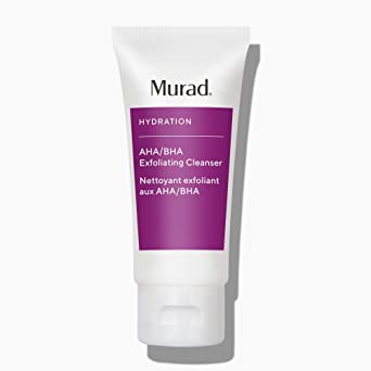 Murad AHA/BHA Exfoliating Cleanser, Travel Size 2 Fl Oz - Triple Action Exfoliating Facial Cleanser with Salicylic, Lactic and Glycolic Acid - Skin Smoothing Polish