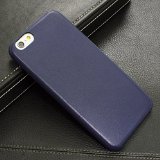 For Apple iPhone 6 and 6S 47 Inch Display INCIRCLE BareSkin Series Ultra Slim Fit Leather Bumper Case Navy