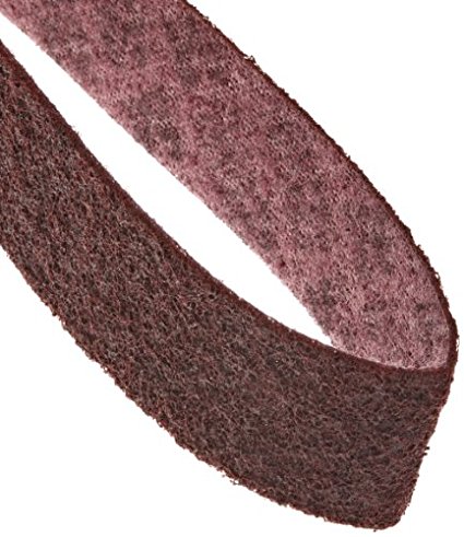 Scotch-Brite  Surface Conditioning Belt, 72" Length x 2" Width, Medium, Maroon (Pack of 1)