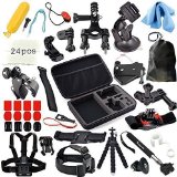 Erligpowht Accessories Bundle kit for sj4000sj5000 cameras and GoPro Hero 4 3 3 2 1  in Parachuting Swimming Rowing Surfing Skiing Climbing Running Bike Riding Camping Diving Outing Any Other Outdoor Sports