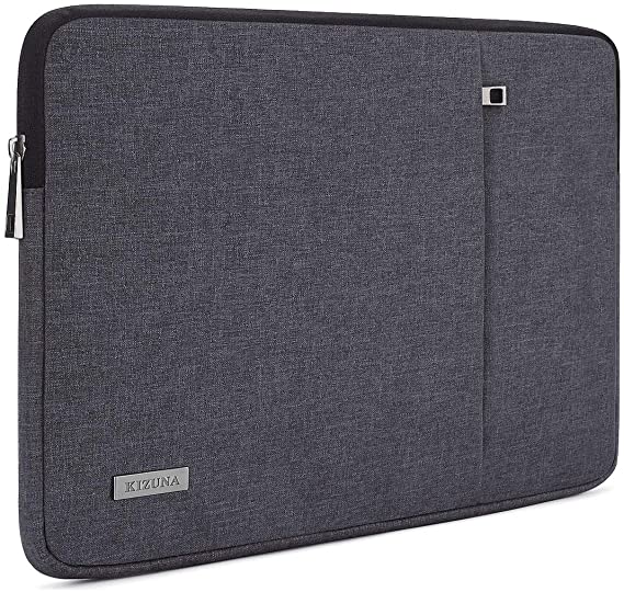 KIZUNA Laptop Sleeve 15-15.6 Inch Water-Resistant Computer Case Carrying Bag for 16" MacBook Pro/15.6" Lenovo Yoga 730/Ideapad 330S/Flex 4 5/15.6" HP EliteBook 755 G5/ASUS ROG Zephyrus S, Dark Grey
