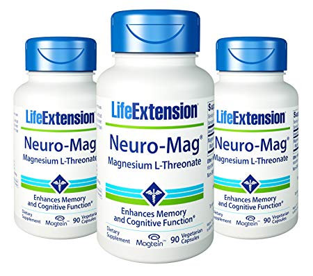 Life Extension Neuro-mag Magnesium L-threonate 90 X 3