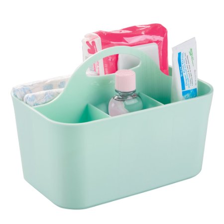 mDesign Baby and Toddler Closet or Nursery Organizer Caddy - Mint