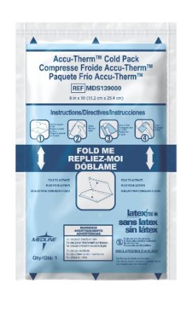 Medline MDS138010 Accu-Therm Instant Cold Packs, 4" x 6" (Pack of 16)