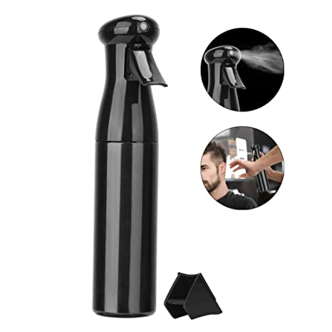 Mist Sprayer Bottle, 360 Degree Bottle Sprayer With 0.3mm Superfine Water Spout, 250ml Fine Mist Sprayer Bottle Salon Helper, Suitable For Haircut, Misting House Plant(Black)