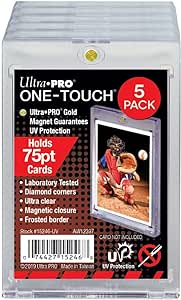 Ultra Pro ULP15246-UV One-Touch-UV 75pt Card Holder - 5 Piece