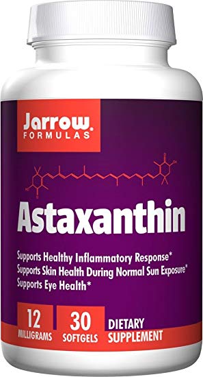 Jarrow Formulas Astaxanthin, 12 Mg, 30 Count (Pack of 3)