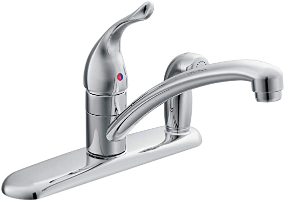 Moen 7434 Chateau One-Handle Low Arc Kitchen Faucet (Chrome)