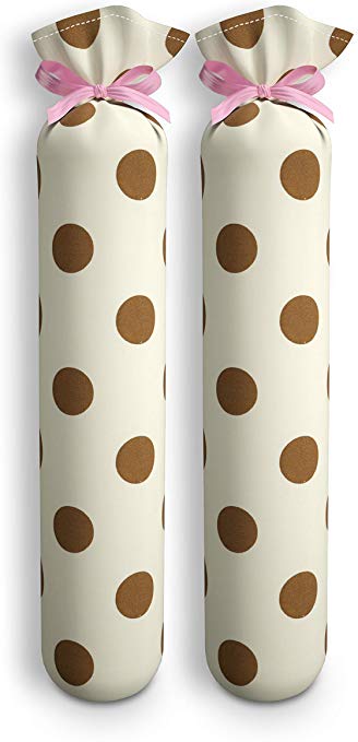 My Boot Trees, Boot Shaper Stands for Closet Organization. Many Patterns to Choose from. 1 Pair. (Cream with Brown Polka Dots)