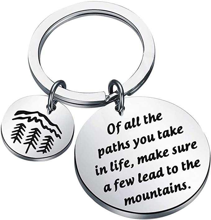 AKTAP Climbing Lovers keychain Mountains Outdoors Gift for Nature Lover