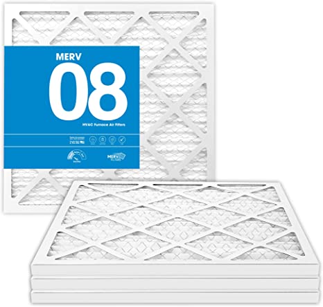 MervFilters 10x10x1 Air Filter, MERV 8, MPR 600-4 Pack of AC Furnace Air Filters