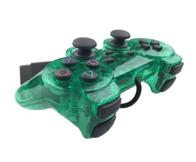 Bowink Wired Gaming Controller for Ps2 Double Shock - Green