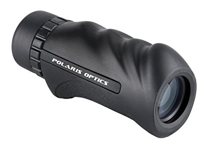 Polaris Optics Navigator 10X25 Compact Monocular – Ultra-Lightweight and Easy to Carry – Set N' Forget Focus – Non-Slip Grip Fits Comfortably in the Palm of Your Hand – Bright and Clear – Wide Field of View