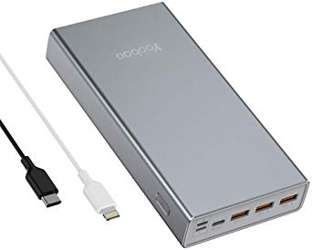 Yoobao Portable Charger USB C 26800mAh Power Bank 45W PD Fast Charge External Backup Battery[4 Outputs 3 Inputs] for MacBook Air/Pro/iPad Pro,iPhone 11 Pro/11/XS/X,Samsung S10,Nintendo Switch & More