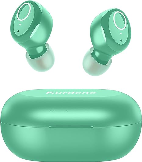 kurdene Bluetooth Wireless Earbuds, S8 Deep Bass Sound 38H Playtime IPX8 Waterproof Earphones Call Clear with Microphone in-Ear Bluetooth Headphones Comfortable for iPhone, Android