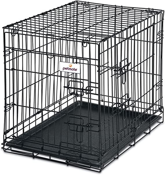 Petmate 21951 19-Inch 2-Door Training Retreats Wire Kennel for Dogs Upto 15-Pound