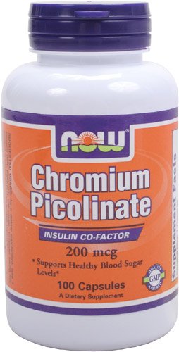 NOW Foods Chromium Picolinate 200mcg, 100 Capsules