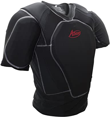 Adams USA UCP-LP-L-BK Umpire Chest Protector Low Profile Shirt, Black, Large