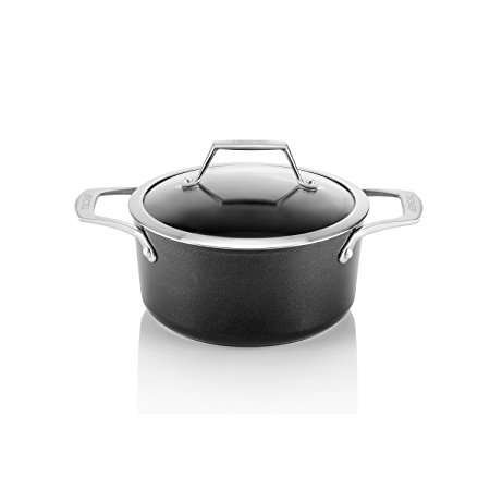 TECHEF - Onyx Collection - 2.8-quart Soup Pot with Glass Lid, coated with New Teflon Platinum Non-Stick Coating (PFOA Free)