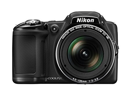 Nikon COOLPIX L830 16 MP CMOS Digital Camera with 34x Zoom NIKKOR Lens and Full 1080p HD Video (Black) (Discontinued by Manufacturer)
