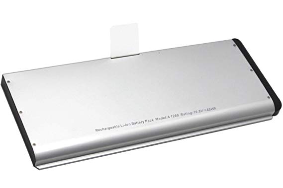 Easy&Fine Replacment Battery A1280 for Apple MacBook 13-Inch Late 2008 A1278(2008 Version) MB771LL/A MB771G/A MB467LL/A MB466LL/A (Aluminum Unibody Li-Polymer 45Wh), 1 Year Warranty!