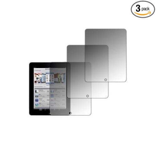 3 Pack of Premium Crystal Clear Screen Protectors for Apple iPad