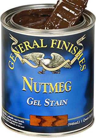 General Finishes Oil Base Gel Stain, 1 Quart, Nutmeg