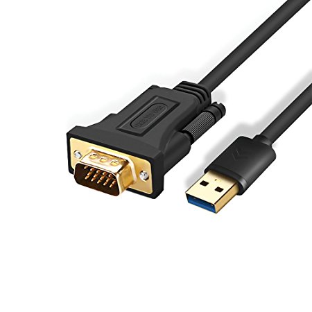 USB 3.0 to VGA Adapter Cable, USB to VGA (Male to Male) Multi Monitor Display Video Converter for Windows 10/8.1/8/7/XP, PC, Laptop, Surface, 1 .5M (4.9 FT) Length (NOT support Mac / Linux)