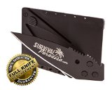 Credit Card Knife from SurvivalParadise this Folding Survival Tool will fit easily in your wallet and be easy to carry has a Safety Lock to prevent accidental opening and a Beautiful Black Blade Get it today always have it with you when you need it