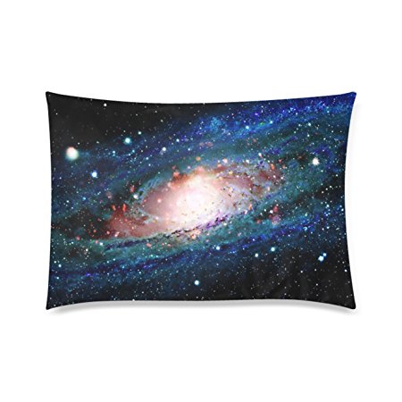 Amazing Universe Galaxy Space Custom Zippered Pillowcase Pillow Cases Cover Home Decorative 20 * 30 Inch (One side) by Qearl