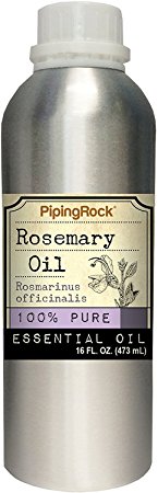 Piping Rock Rosemary 100% Pure Essential Oil 16 fl oz (473 mL) Canister Rosmarimus Officinalis Therapeutic Grade