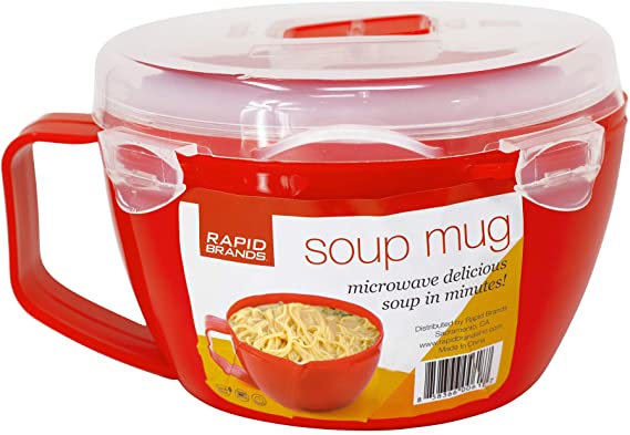 Rapid Cup Noodle/Soup Bowl | Microwave Soup & Noodles in Minutes | Perfect for Dorm, Small Kitchen, or Office | Dishwasher-Safe, Microwaveable, & BPA-Free