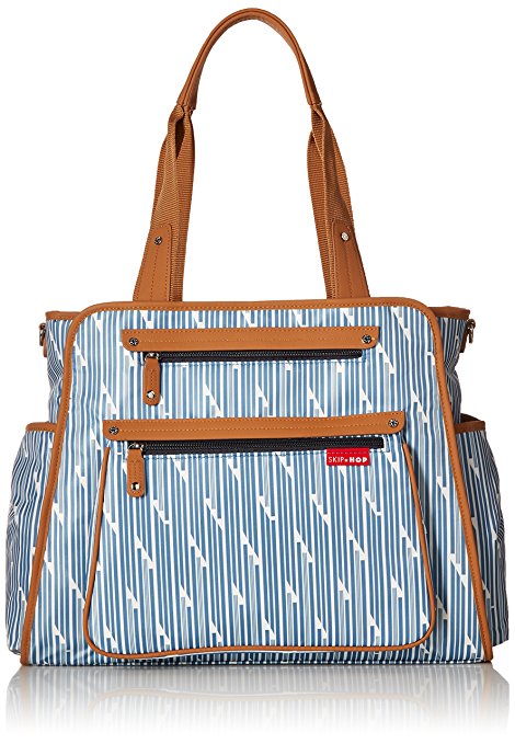 Skip Hop Grand Central Take-It-All Diaper Bag, Blueprint Stripe