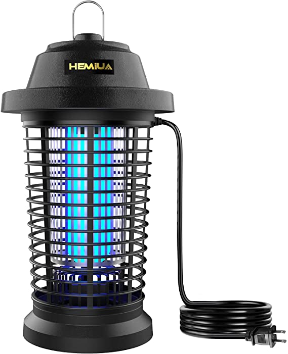 HEMIUA Bug Zapper, Electric Mosquito Zapper for Outdoor and Indoor, Electronic Insect Killer, Waterproof Fly Pest Trap for Home, Patio, Garden